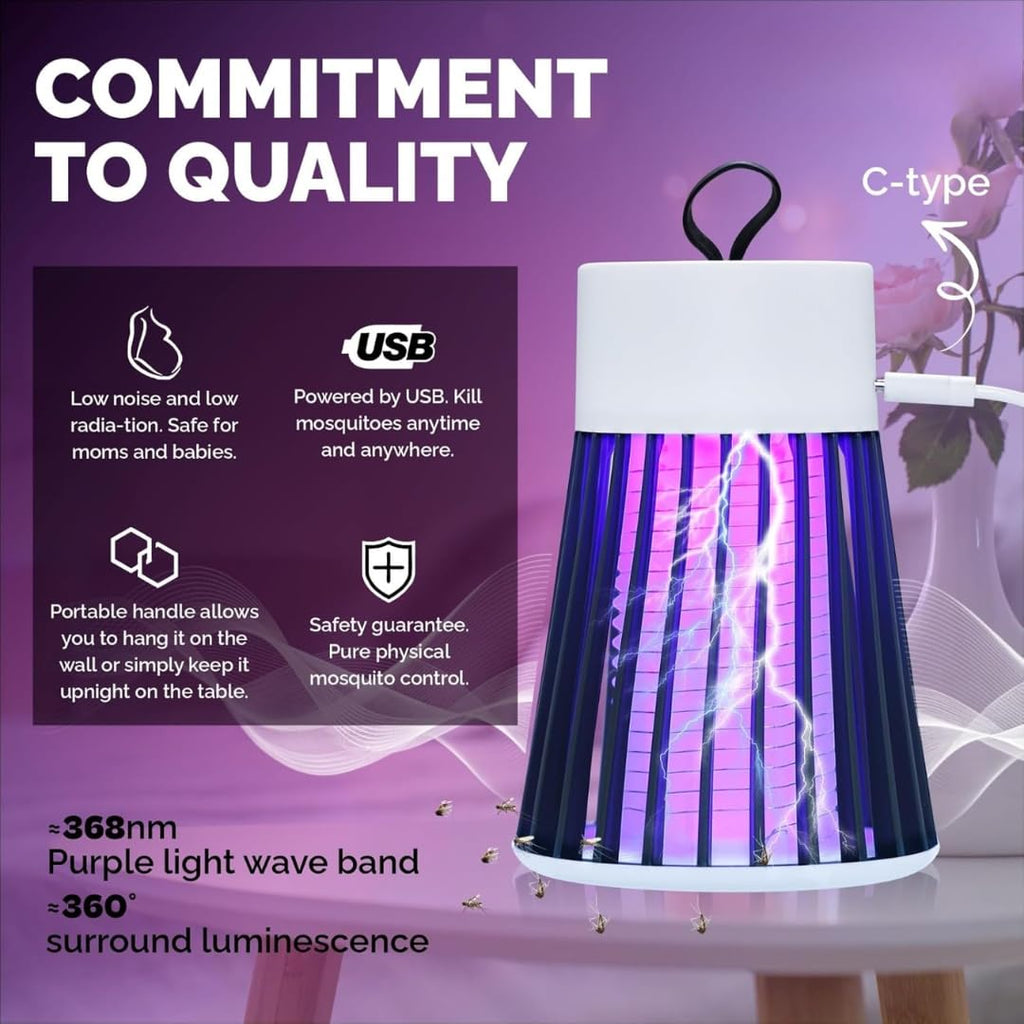 360° Chemical-Free LED Mosquito Killer Lamp