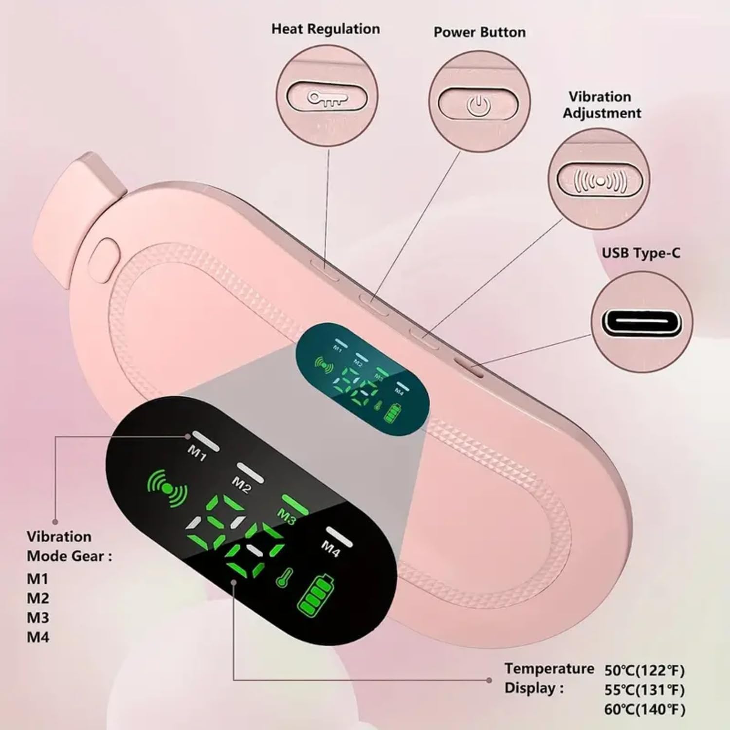 Electric Heating Belt for Menstrual Cramps Relief