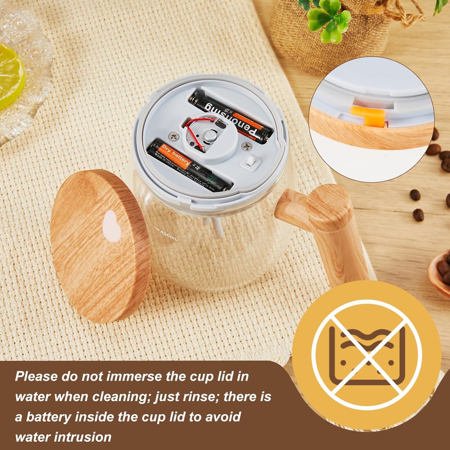 Electric Self-Stirring Coffee Mug